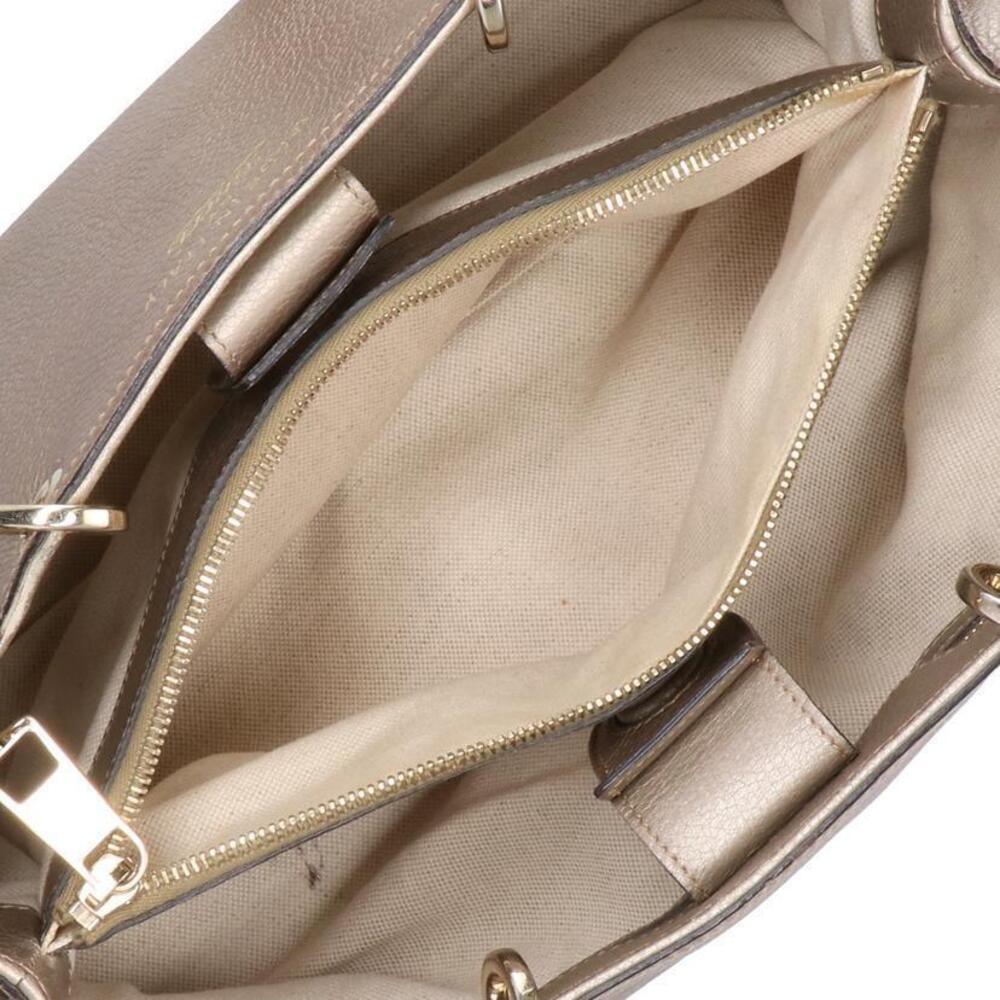 Gucci Bamboo Shopper Leather Tote Bag Black - Picture 6 of 9